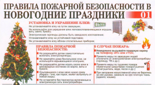 Правила пожарной безопасности в новогодние праздники
