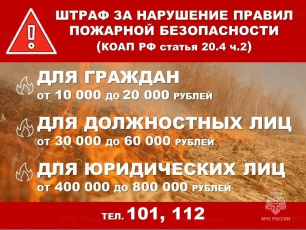 ❗Об ответственности в период особого противопожарного режима